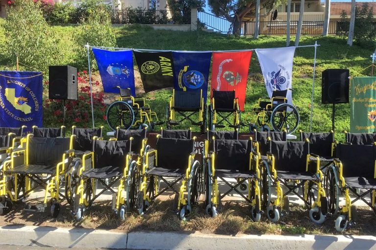 Wheelchairs for Veterans Distribution Knights of Columbus Orange County Chapter